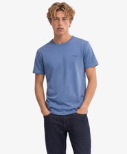 Camiseta con Logo Apilado Bordado Essential
