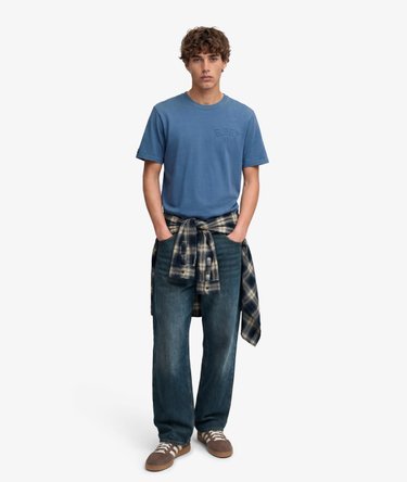 Athletic Embossed Relaxed T-Shirt Image 2