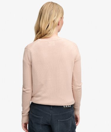 Washed V Neck Jumper Image 5