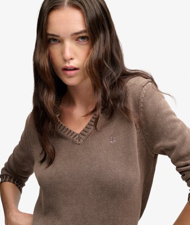 Vasket V-hals Sweater Image 4