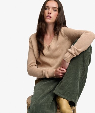 Vasket V-hals Sweater Image 2