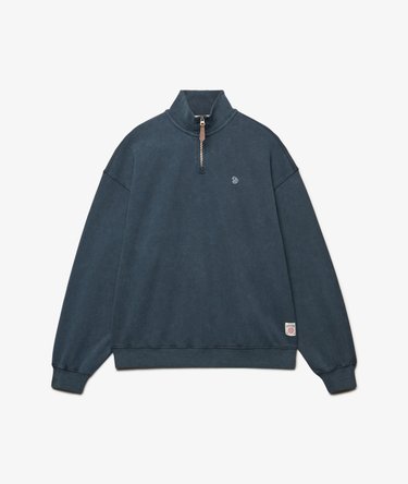 Luxe Casual Half Zip Sweatshirt Image 7
