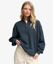 Luxe Casual Half Zip Sweatshirt
