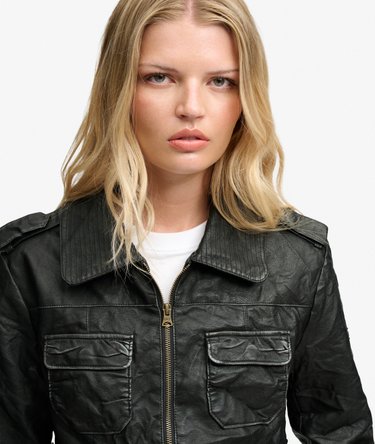 Chaqueta Angelina Faux Leather Corte Relajado Image 4