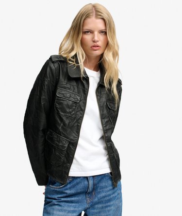 Chaqueta Angelina Faux Leather Corte Relajado Image 1
