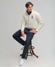Gothic Varsity Sweatshirt mit lockerer Passform