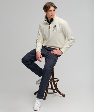 Gothic Varsity Half Zip Sweatshirt Image 2