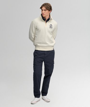 Gothic Varsity Half Zip Sweatshirt Image 3