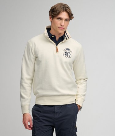 Gothic Varsity Half Zip Sweatshirt Image 1
