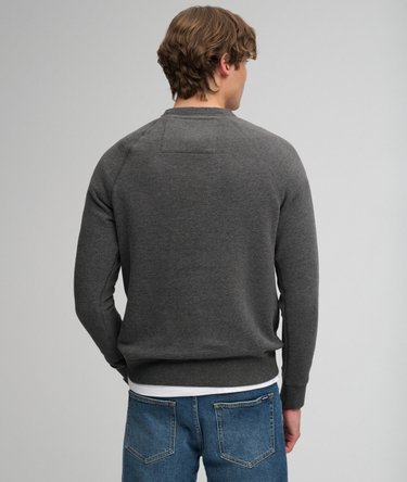 Athletic Felt Applique Crew Neck Sweatshirt Image 5