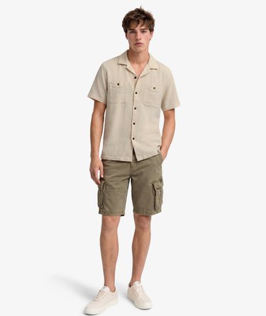 Camicia a Maniche Corte Texturizzata - The Merchant Store Image 3