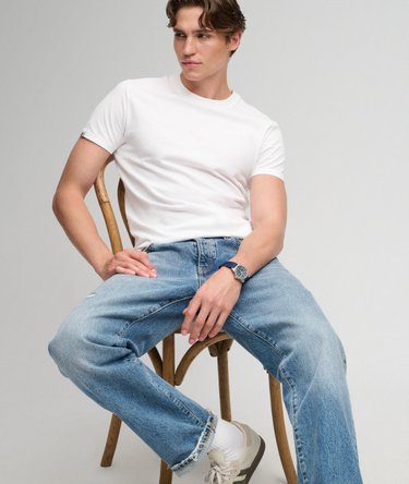 Essential Serif Logo Embroidered T-Shirt Image 1