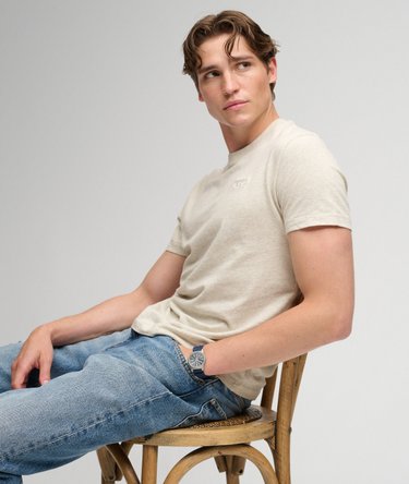 Essential Serif Logo Embroidered T-Shirt Image 2