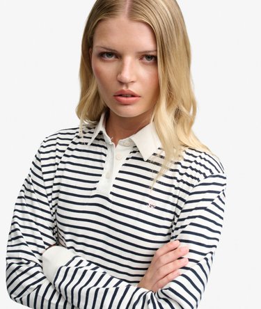 Athletic Essential Randig Rugby-topp Oversized Passform Image 4