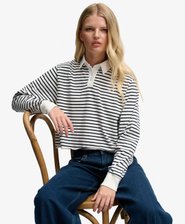 Athletic Essential Randig Rugby-topp Oversized Passform