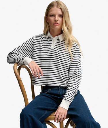 Athletic Essential Randig Rugby-topp Oversized Passform Image 2
