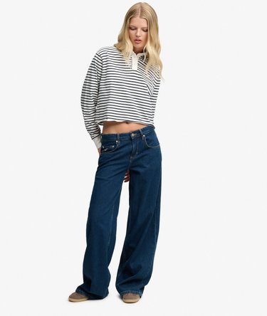 Athletic Essential Randig Rugby-topp Oversized Passform Image 3