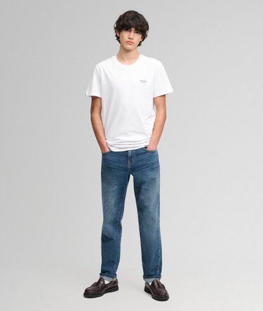 Essential Stacked Logo Embroidered T-shirt Image 3