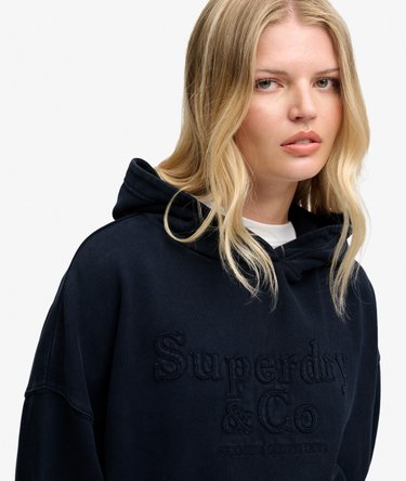 Company Logo Kapuzenpullover mit lockerer Passform Image 4