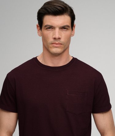 Classic Cotton Linen Pocket T-shirt Relaxed Pasvorm Image 4