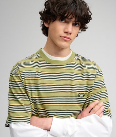 Oversized T-Shirt mit Streifen Image 4
