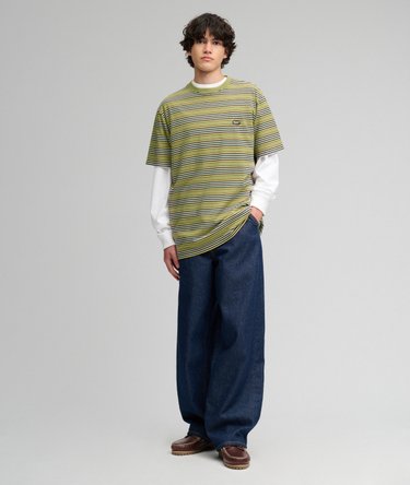 Oversized T-Shirt mit Streifen Image 3