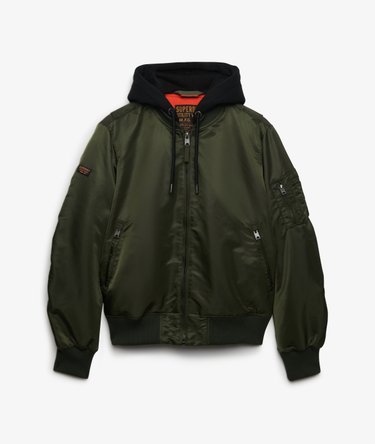 Hooded MA1 Bomber Jacket Image 7