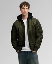 Hooded MA1 Bomber Jacket