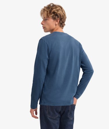 Slub-Henley-Shirt mit langen &Auml;rmeln Image 5