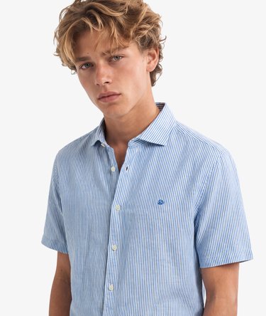 Riviera Short Sleeve Linen Shirt Image 4