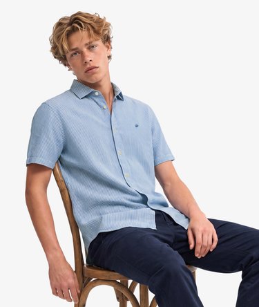 Riviera Short Sleeve Linen Shirt Image 1