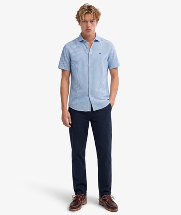 Riviera Short Sleeve Linen Shirt Image 3