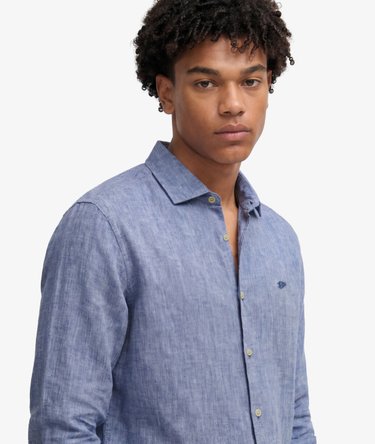 Riviera Long Sleeve Linen Shirt Image 4