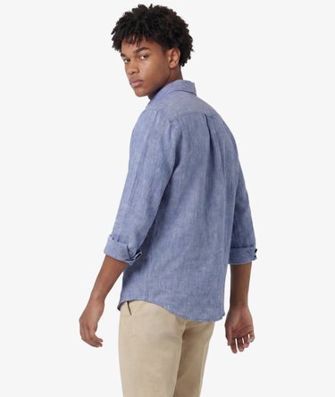 Riviera Long Sleeve Linen Shirt Image 5