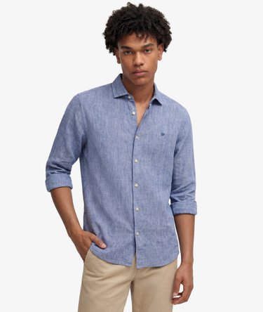 Riviera Long Sleeve Linen Shirt Image 2