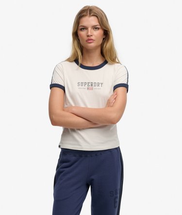 Athletic Essentials Graphic Ringer T-Shirt Image 1