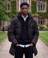 Hooded Sports Puffer Coat