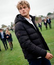 Hooded Sports Puffer Jacket
