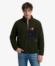 Vintage Retro Borg Fleece Jacket