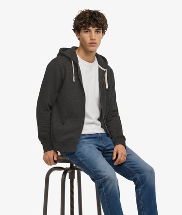 Monogram Embroidered Zip Hoodie Image 2