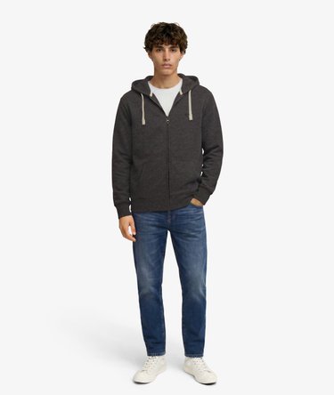 Monogram Embroidered Zip Hoodie Image 3