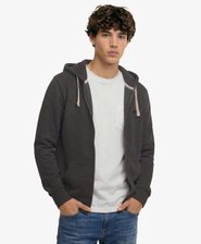 Monogram Embroidered Zip Hoodie