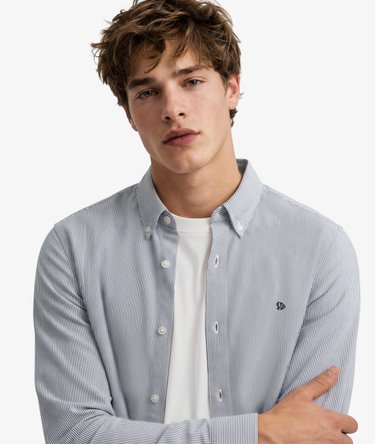 Chemise Oxford Classique &agrave; Manches Longues Image 4
