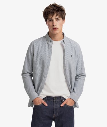 Chemise Oxford Classique &agrave; Manches Longues Image 1