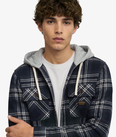 Camisa de cuadros con capucha Surplus Image 3