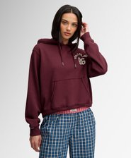 Athletic Essential Applique Cropped Hoodie