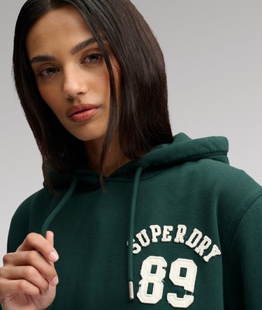 Athletic Essential Applique Cropped Hoodie Image 4