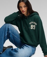 Athletic Essential Applique Cropped Hoodie