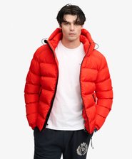 Hooded Sports Puffer Jacket