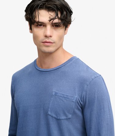 Cotton Linen Long Sleeve Pocket Top Image 4